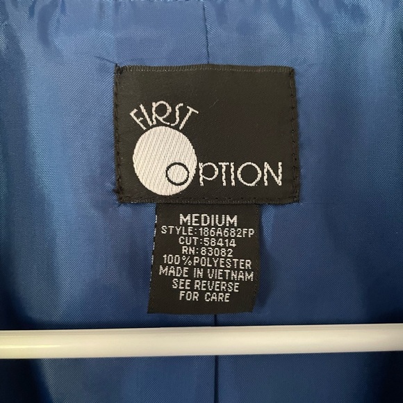First Option Woman’s Blazer, Medium, Blue - Picture 4 of 6